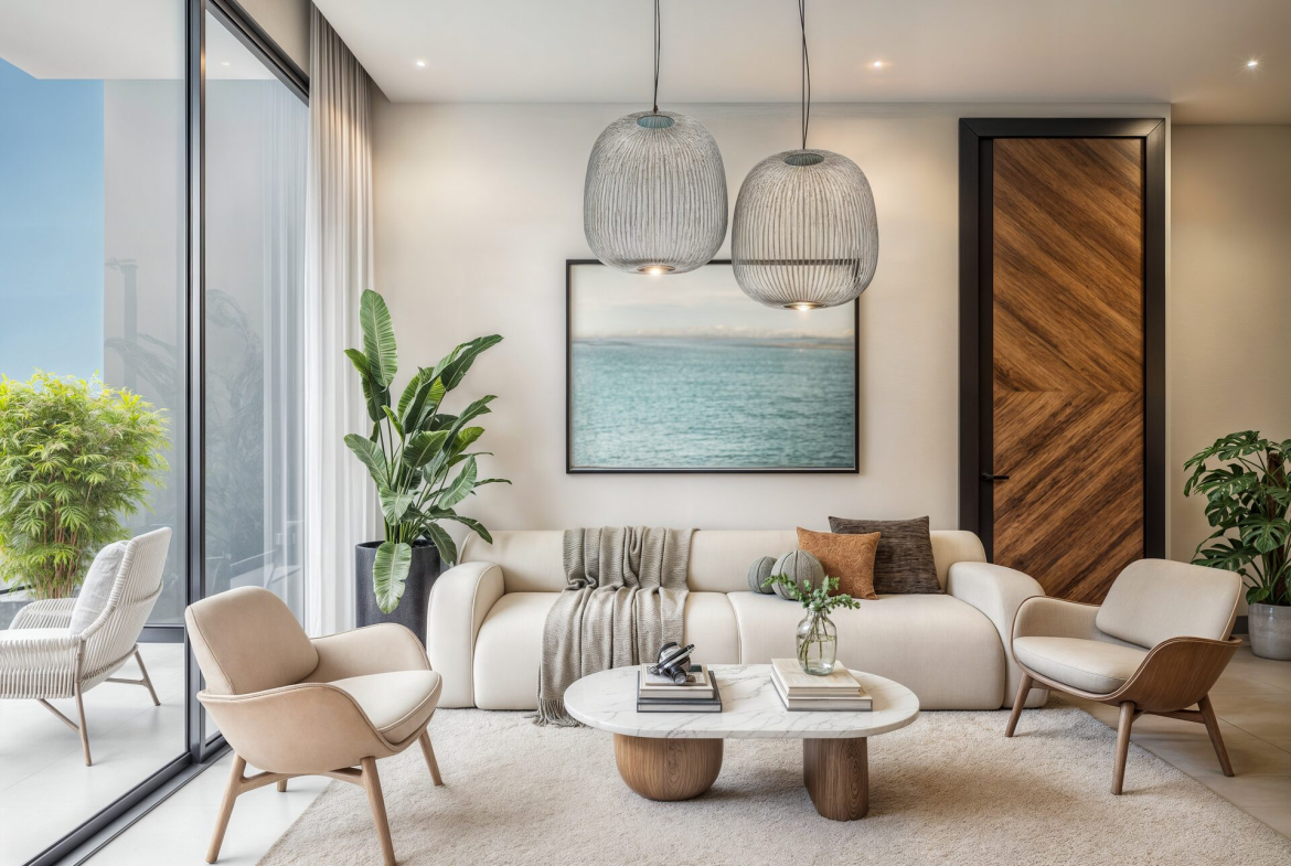 Aura del Mar Cap Cana – Apartment living room