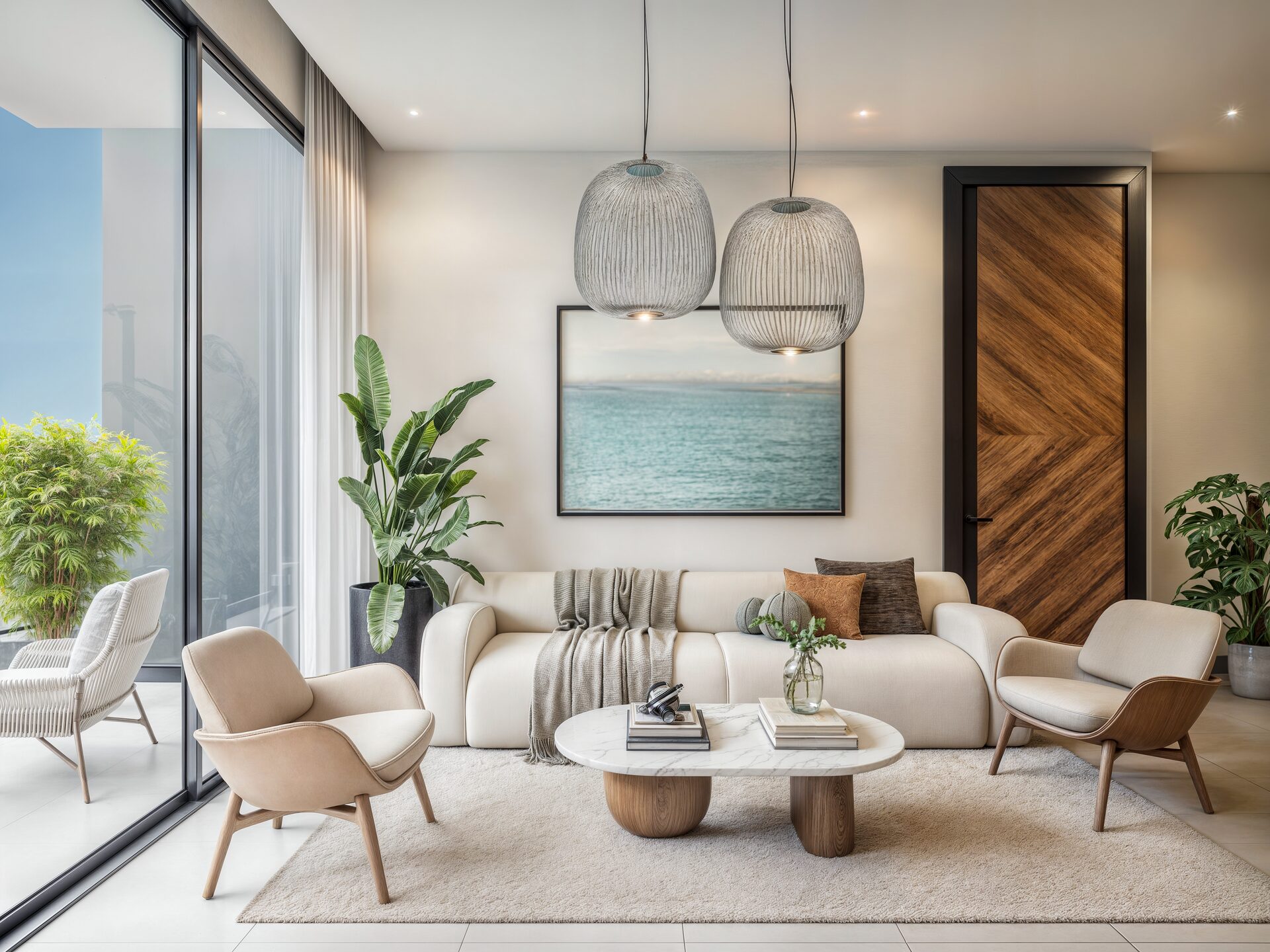 Aura del Mar Cap Cana – Apartment living room