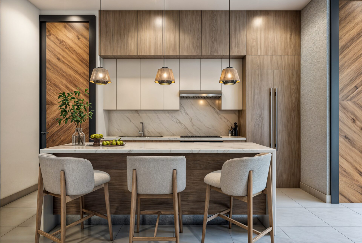 Aura del Mar Cap Cana – Apartment kitchen