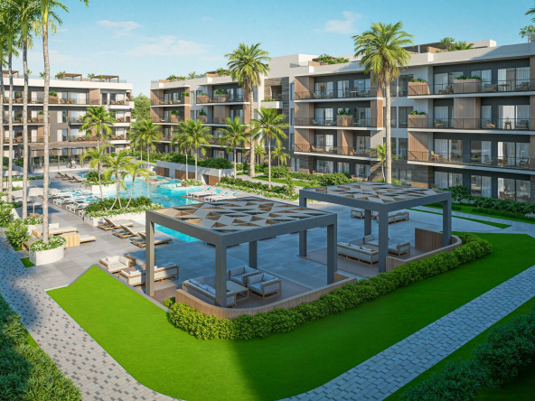 Green Garden Residences IV Vista Cana – Pool and social area 1