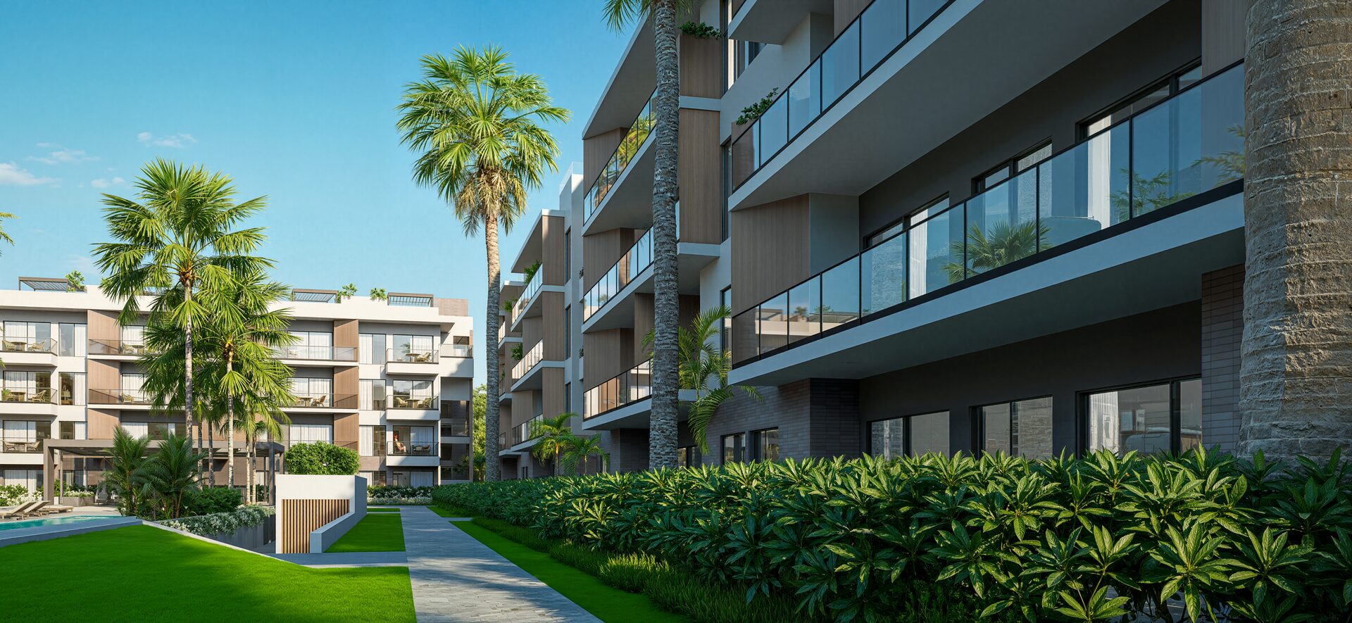 Green Garden Residences IV Vista Cana – Pool and social area 2