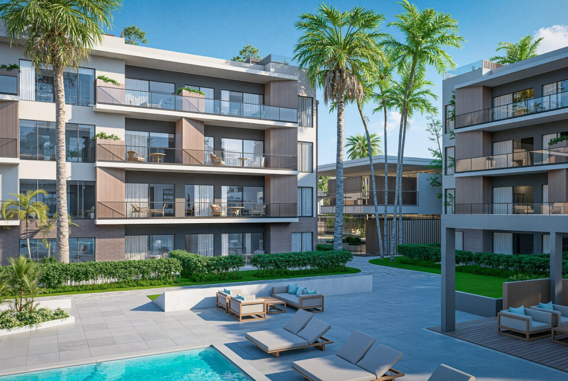 Green Garden Residences IV Vista Cana – Pool and social area 4