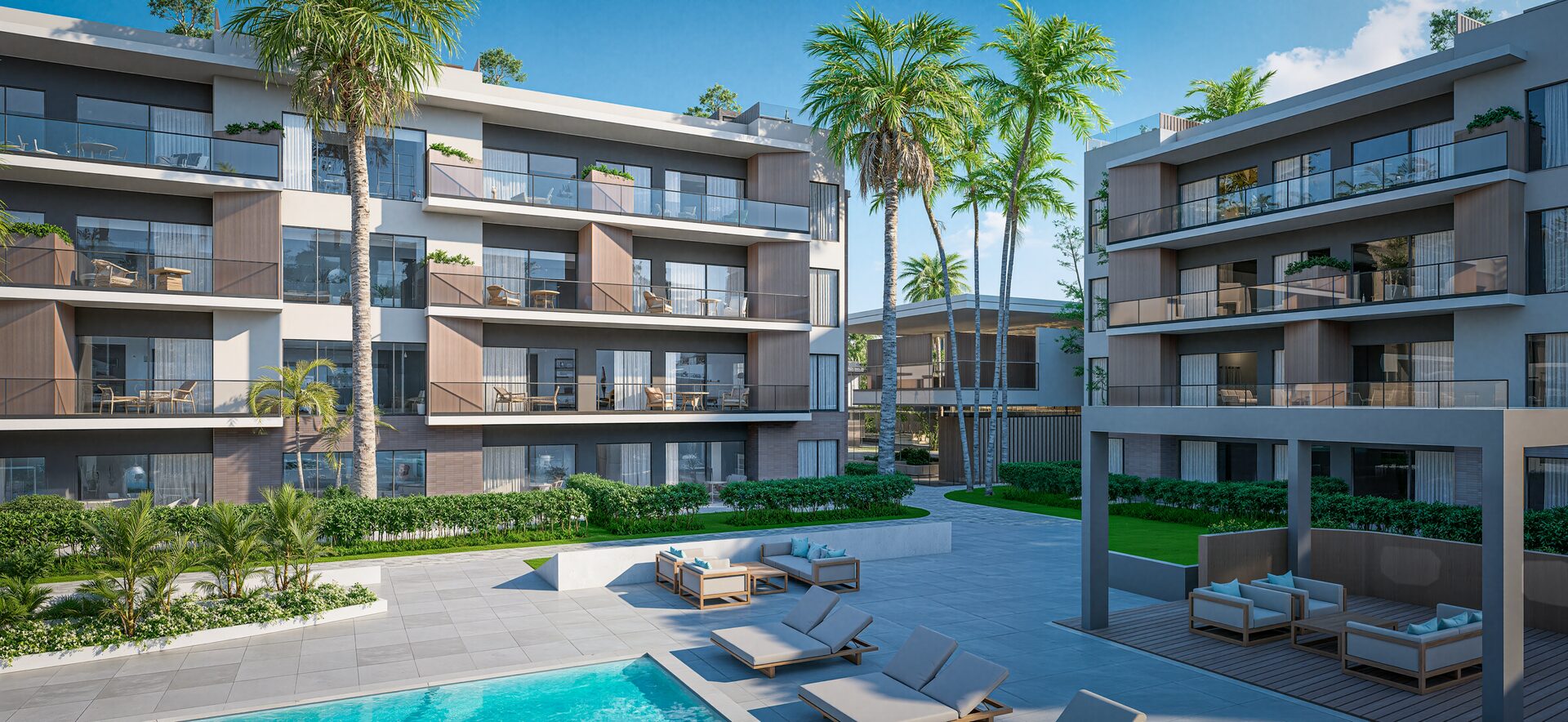 Green Garden Residences IV Vista Cana – Pool and social area 4
