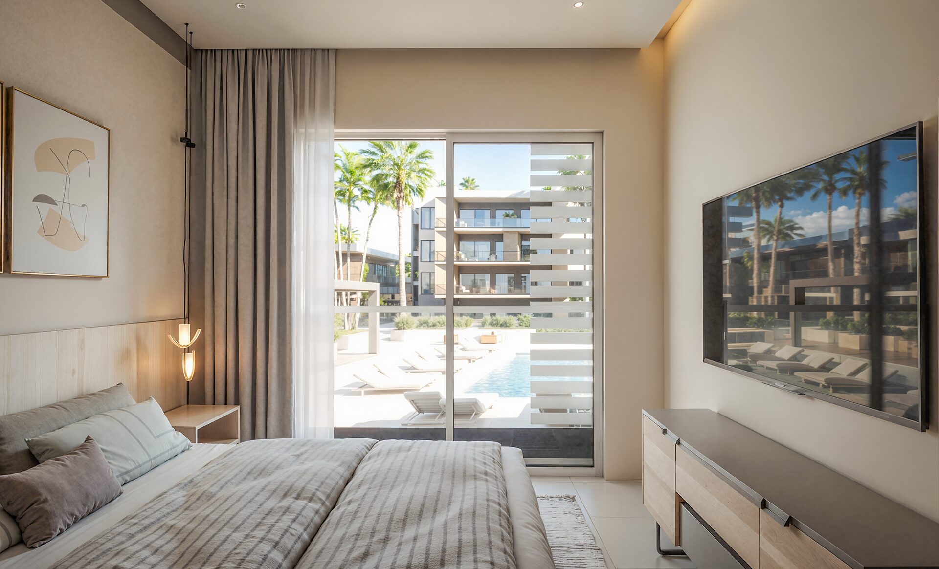 Green Garden Residences IV Vista Cana – 2 bedroom apartment bedroom