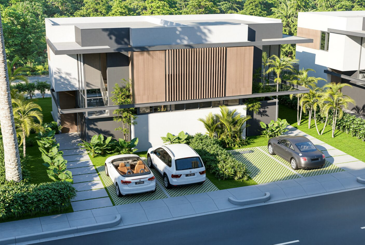 Green Garden Residences IV Vista Cana – Duplex villa exterior 1