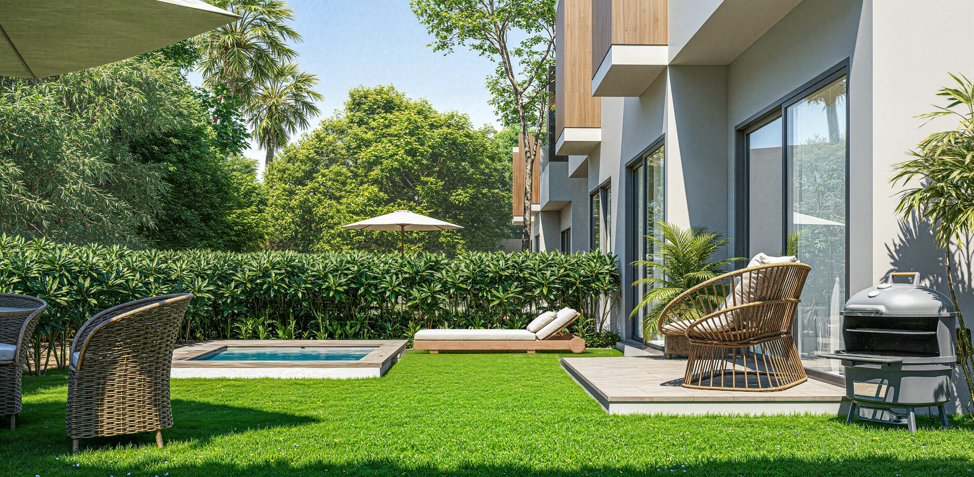 Green Garden Residences IV Vista Cana – Duplex villa exterior 2