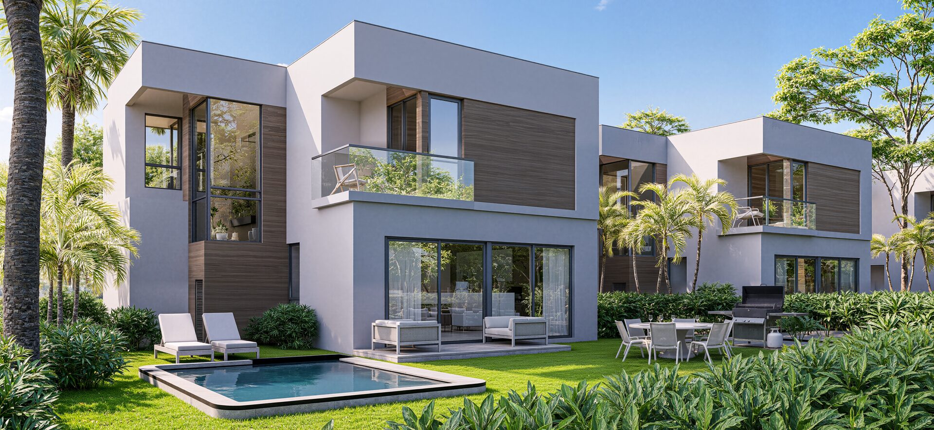 Green Garden Residences IV Vista Cana – Single-family villa exterior 2