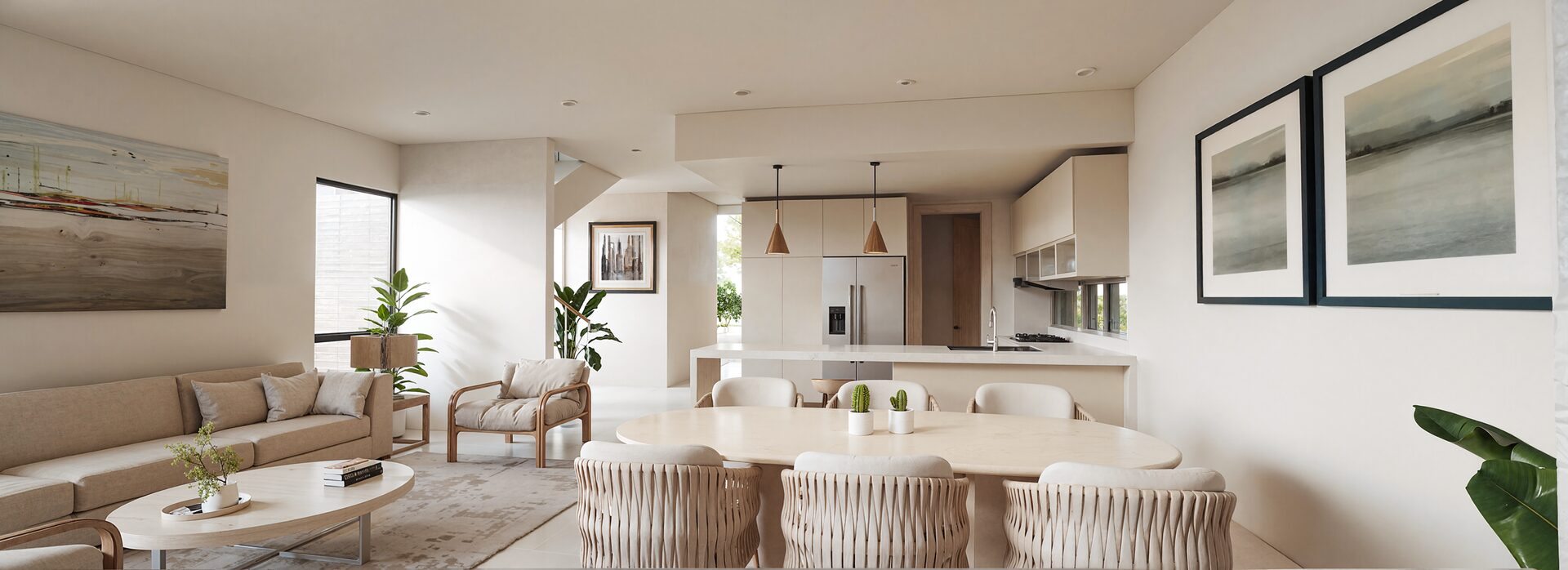 Green Garden Residences IV Vista Cana – Single-family villa living area
